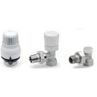 Kit termostatico completo, angolo attacco ferro